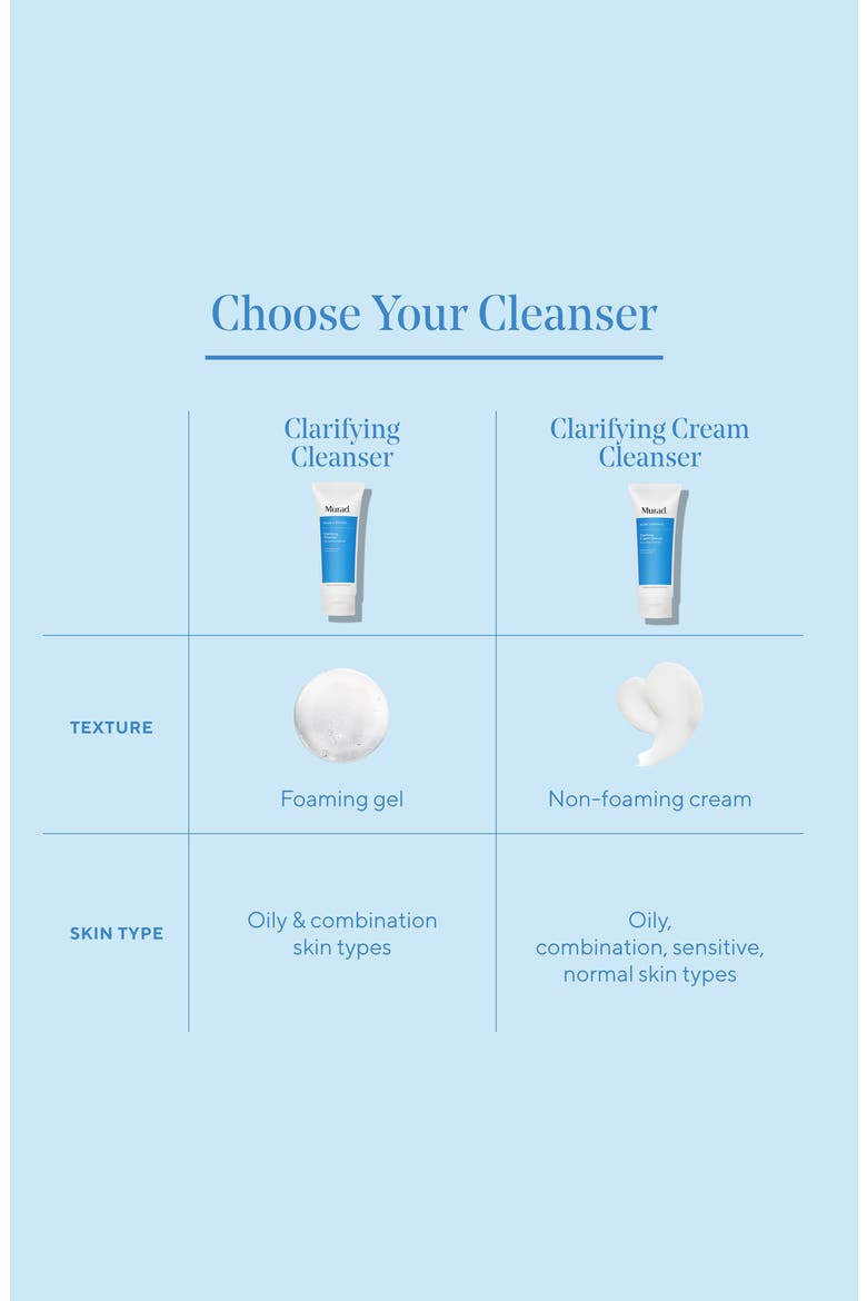 Murad Clarifying Cream Cleanser, Alternate, color, NO COLOR