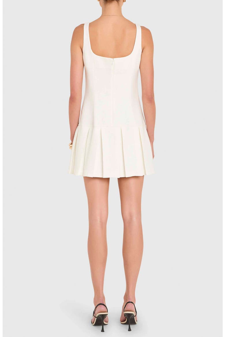 Courtney Pleat Minidress, Alternate, color, IVORY