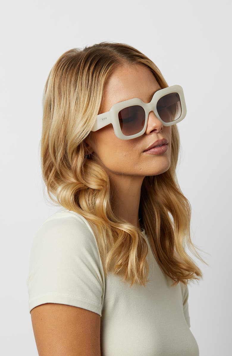 DIFF Giada 52mm Gradient Square Sunglasses, Alternate, color, 