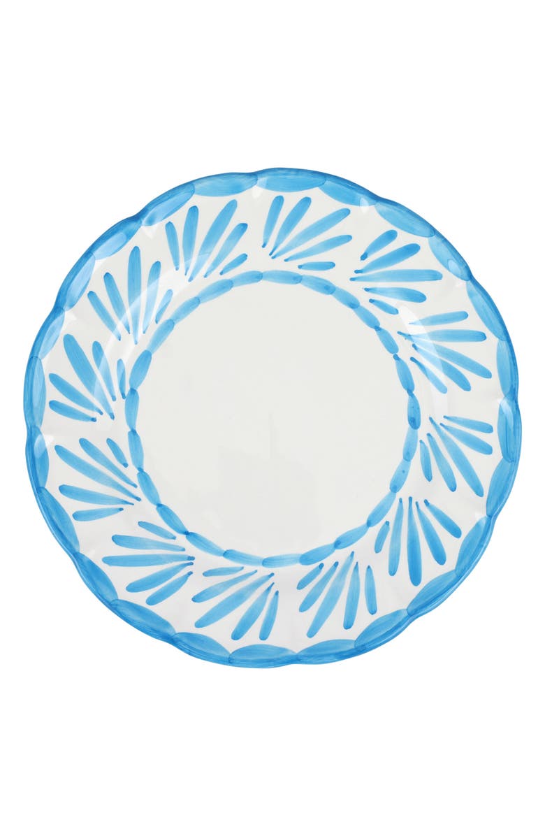 VIETRI Arezzo Aqua Dinner Plate, Main, color, Aqua