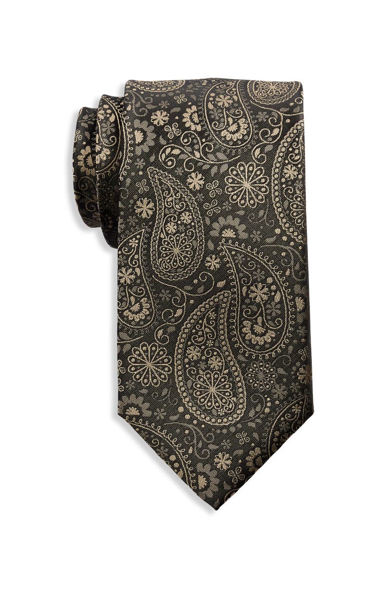 Synrgy by DXL Carnival Paisley Tie, Main, color, Tan
