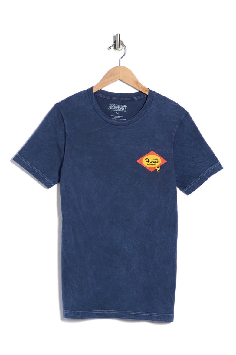 Peanuts Motorsports Graphic Tee, Alternate, color, NAVY