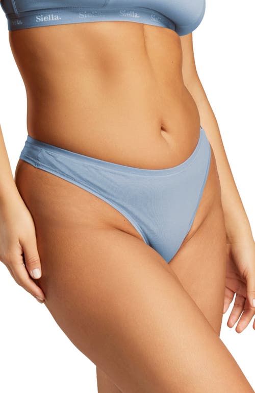 Siella Organic Cotton Thong In Sky Blue