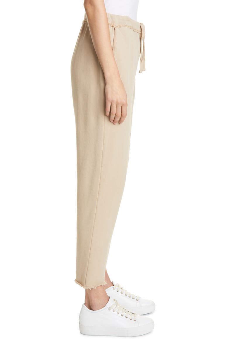 Tie Waist Crop Pants, Alternate, color, KHAKI