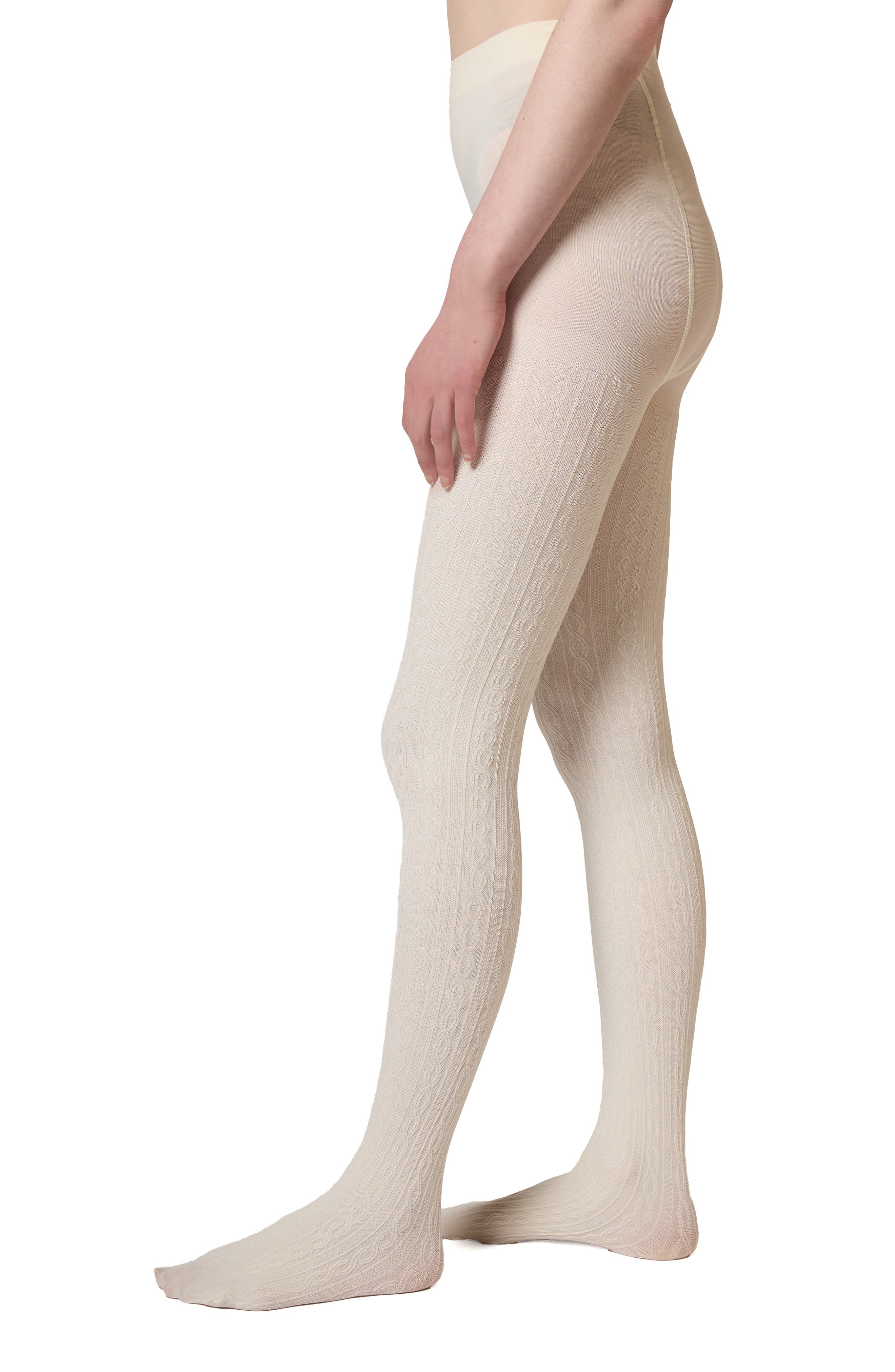 Stems Cable Knit Winter Tight In Neutral