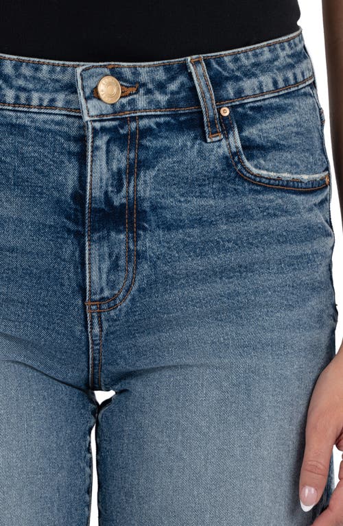 Kut From The Kloth Hailey Raw Hem Denim Bermuda Shorts