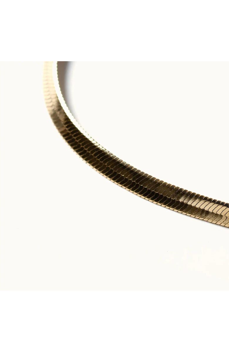 Outofoffice Gold Herringbone Chain Necklace, Alternate, color, Gold