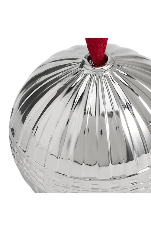 Wedgwood Festive Fluted Bone China Ornament In Silver