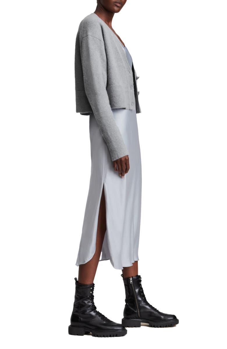 AllSaints Vika Alpaca & Wool Blend Cardigan, Alternate, color, 