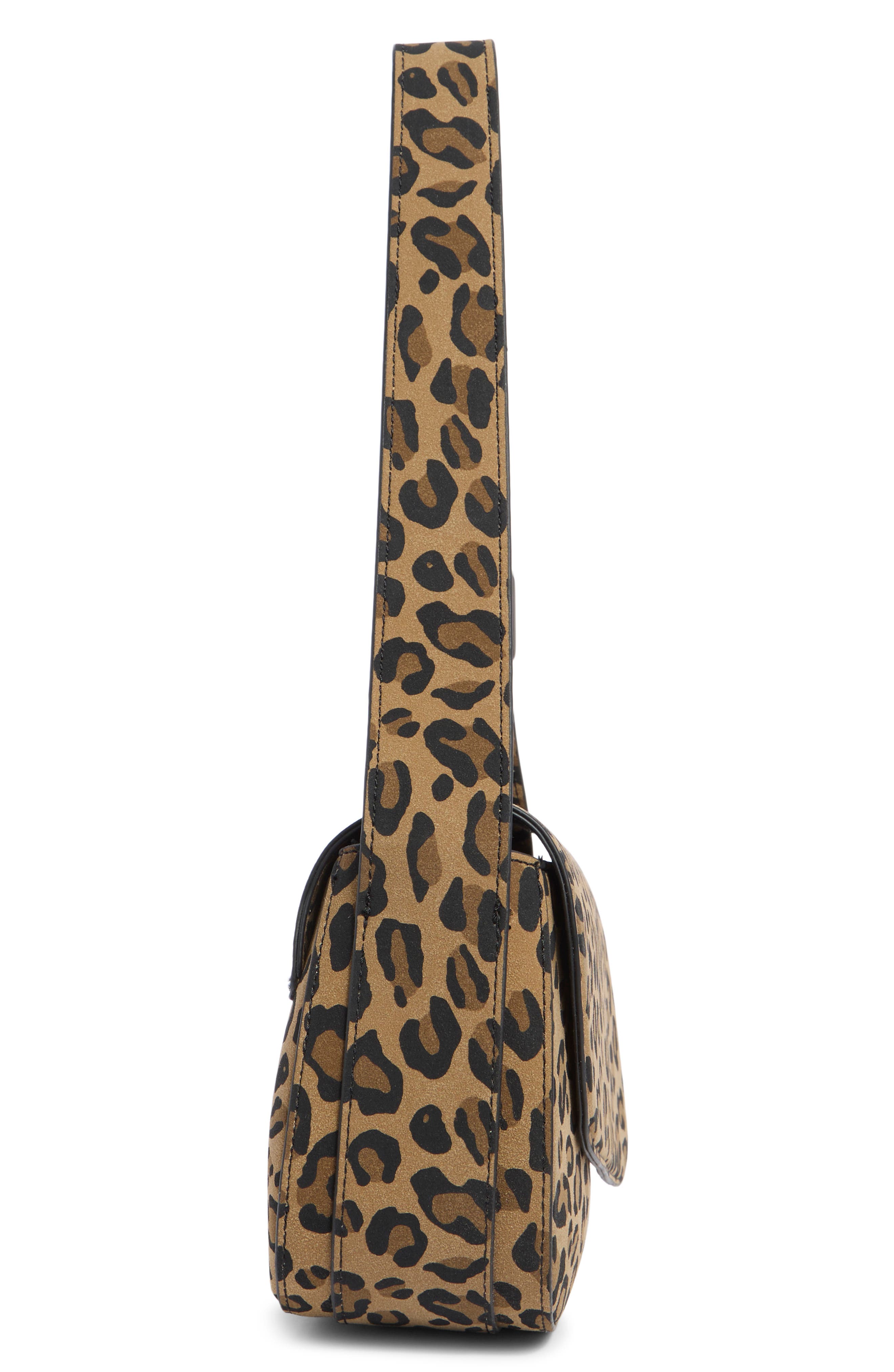 East/West Leopard Print Shoulder Bag, Alternate, color, LEOPARD