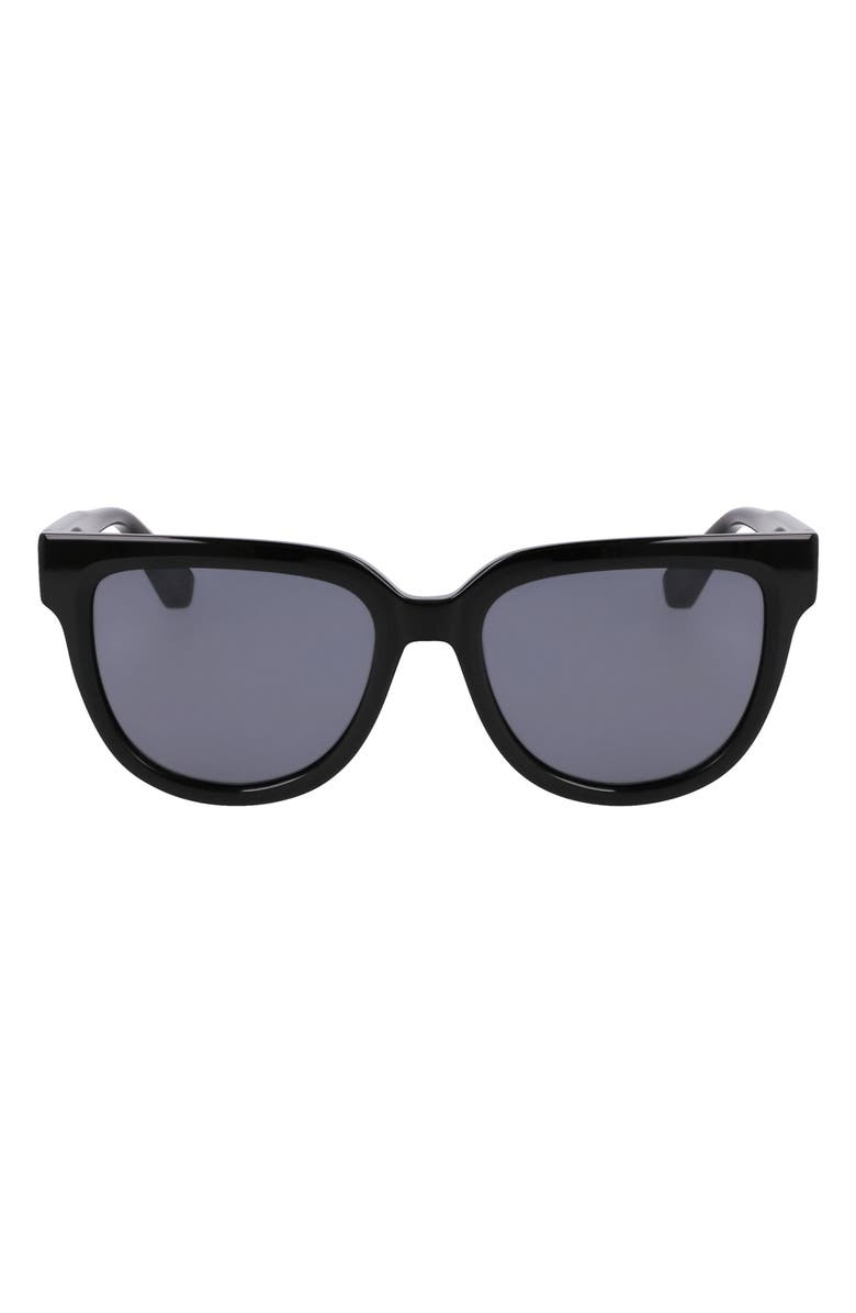 Longchamp Le Pliage 52mm Round Sunglasses, Main, color, Black