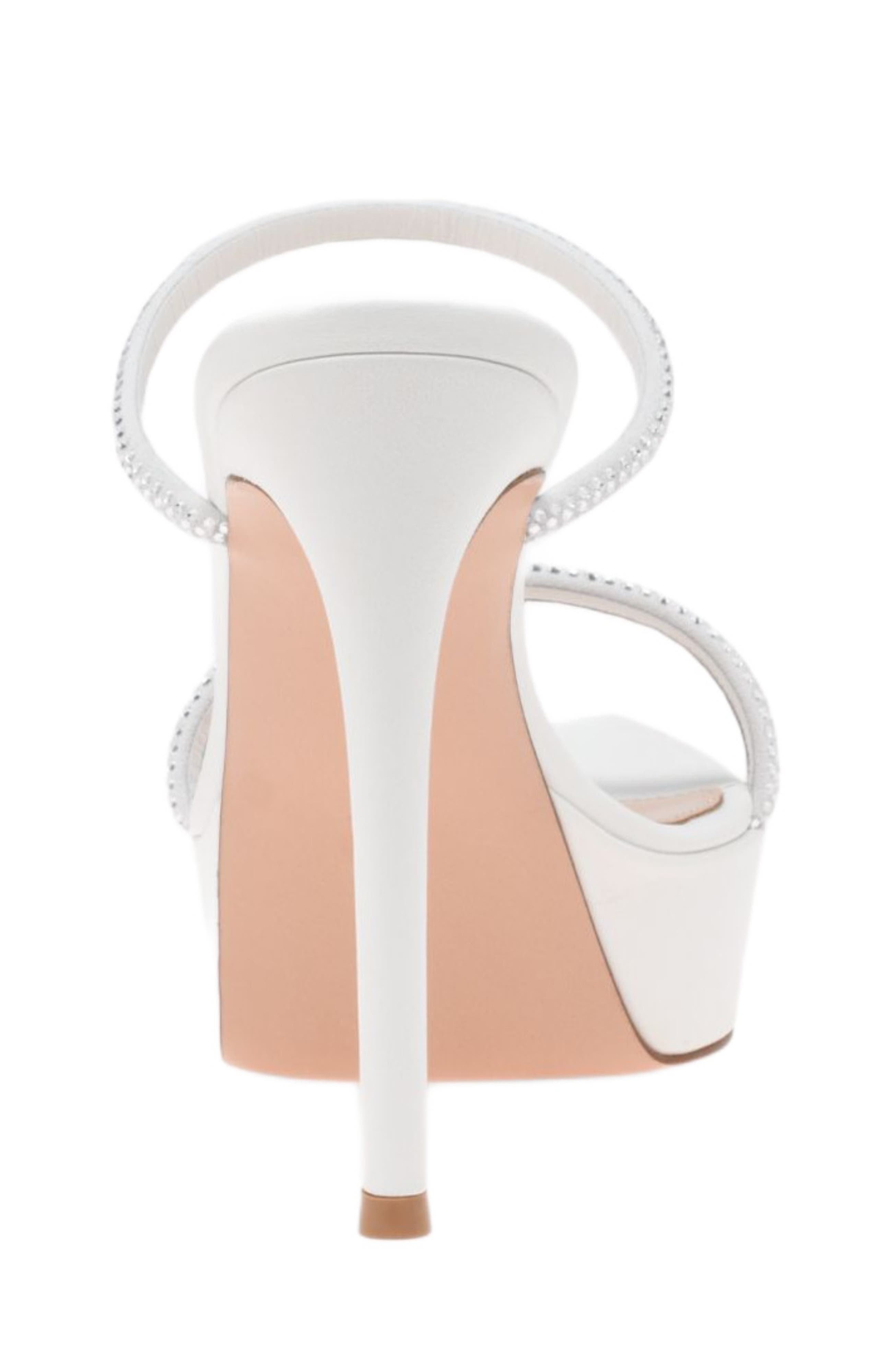 Gianvito Rossi Cannes Platform, Alternate, color, White