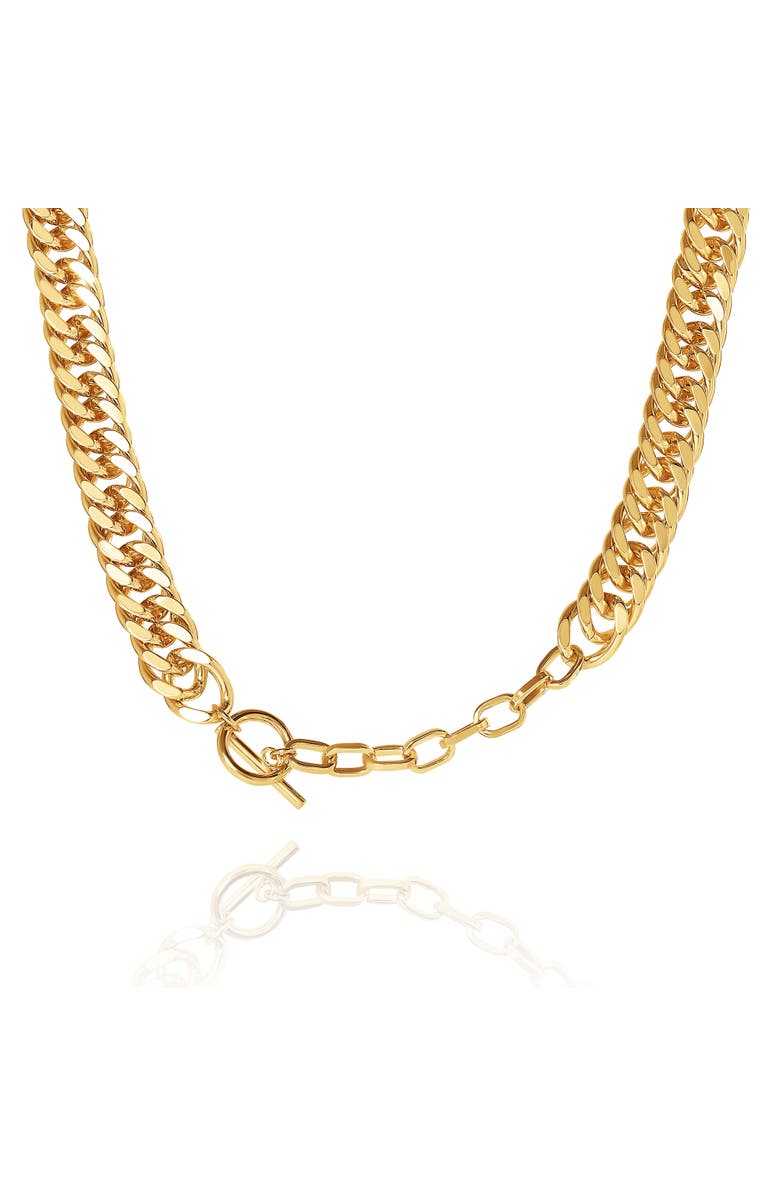 Jessica Simpson Chunky Statement Gold Chain Necklace, Alternate, color, Gold