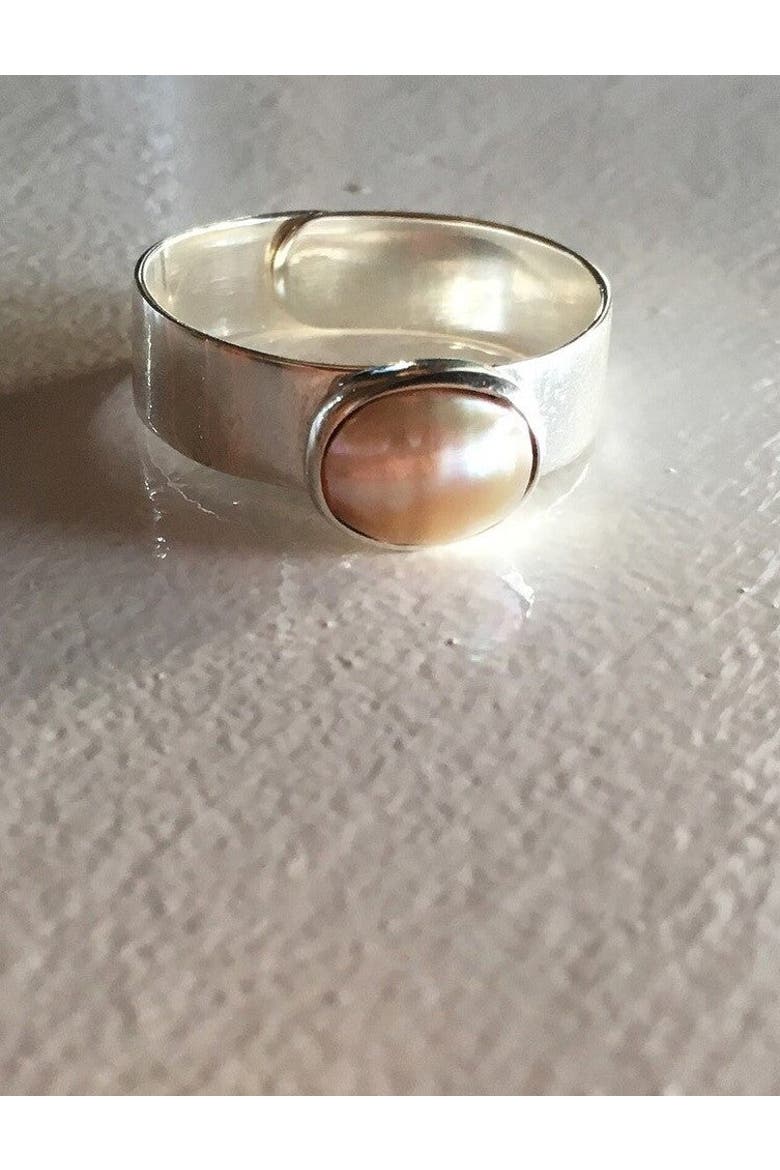 Dolores Freshwater Pearl Sterling Ring, Alternate, color, Silver