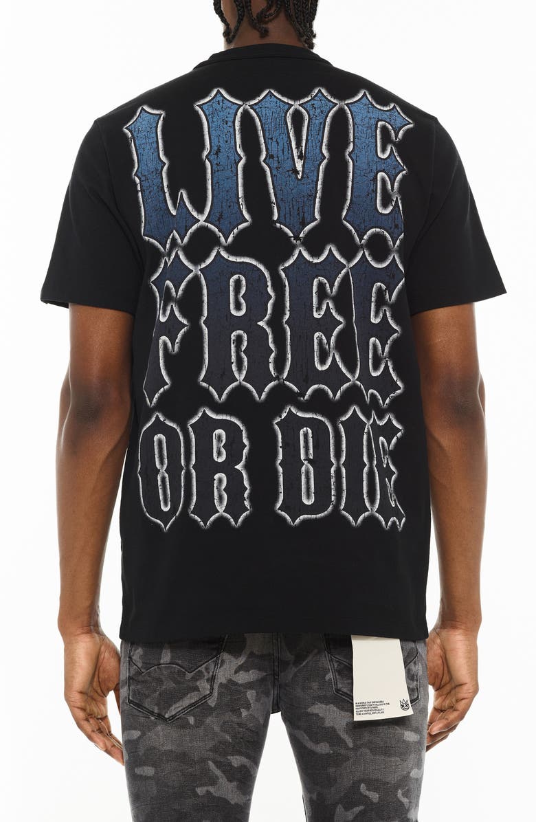 Cult of Individuality Crewneck Graphic T-Shirt, Alternate, color, Black