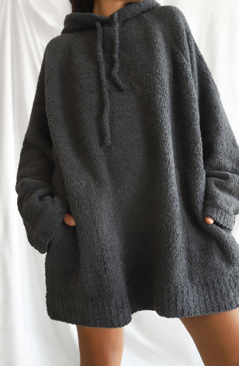 Sunday Citizen Snug Blanket Hoodie, Alternate, color, Coal