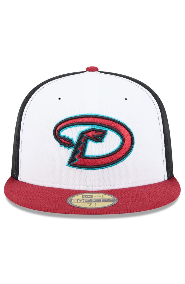 New Era Men's New Era Black/Red Arizona Diamondbacks 2025 MLB Clubhouse 59FIFTY Fitted Hat, Alternate, color, 