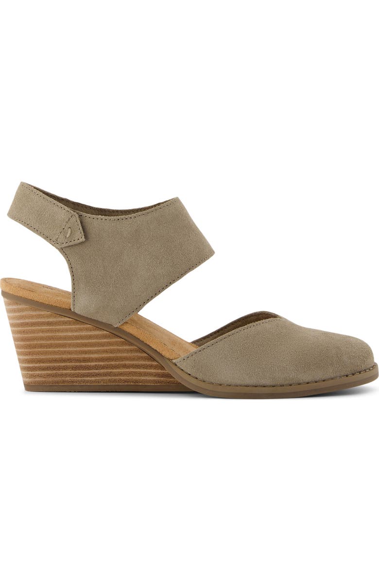 TOMS Maison Wedge Sandal, Alternate, color, Natural