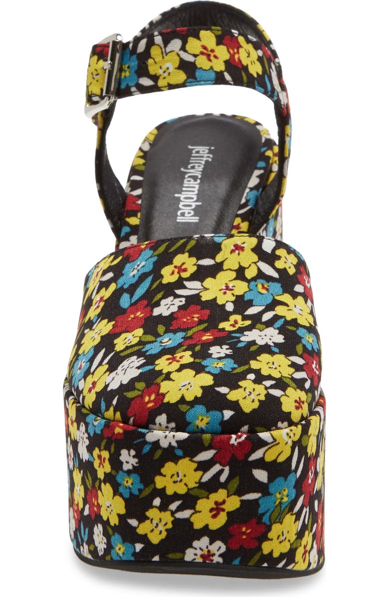 Jeffrey Campbell Bohemian Platform Wedge Sandal, Alternate, color,