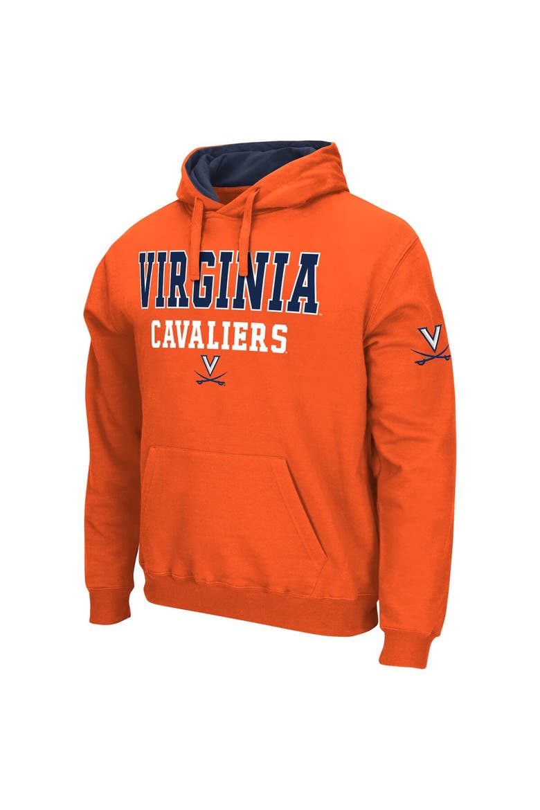 Men's Colosseum Orange Virginia Cavaliers Sunrise Pullover Hoodie, Alternate, color, Orange