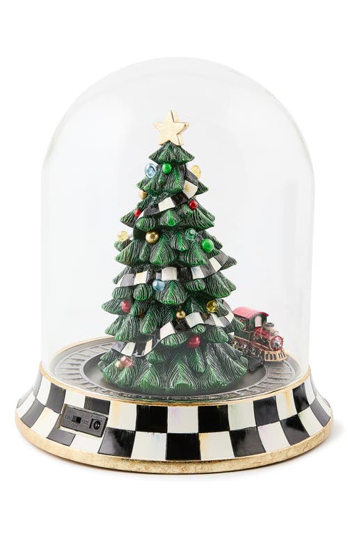 Mackenzie-childs Mackenzie Childs Christmas Tree Train Music Box In Multi