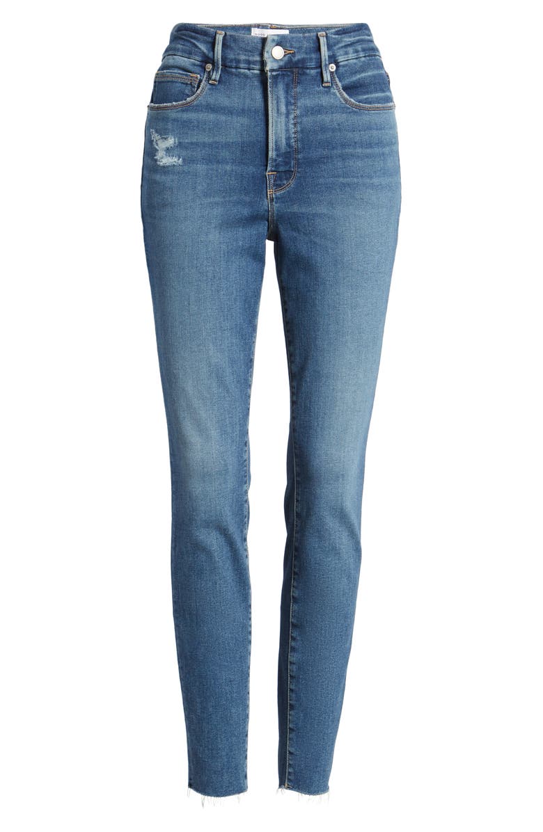 Good American Good Legs Raw Hem Skinny Jeans | Nordstromrack