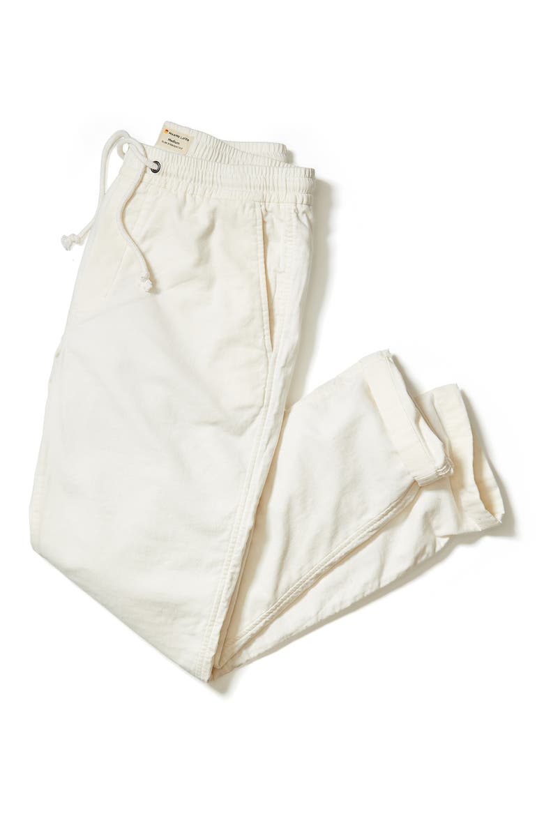 Saturday Stretch Cotton Beach Pants, Alternate, color, WHITE