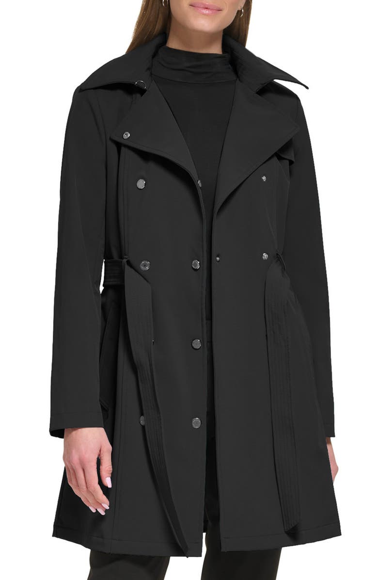 Calvin Klein Soft Shell Trench Coat, Main, color, 