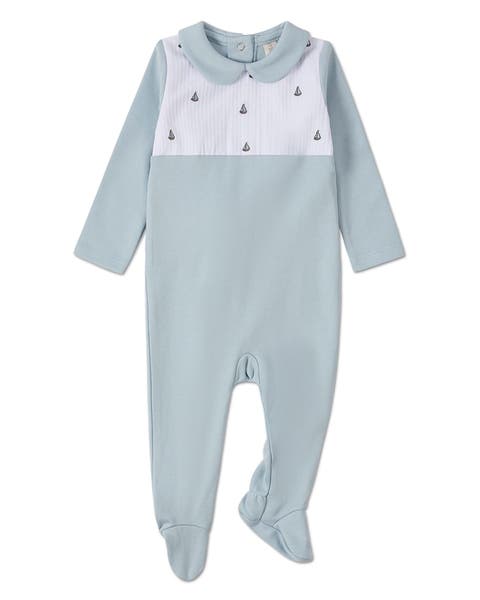 Baby Boys  Pintuck Cotton Footie (Baby)