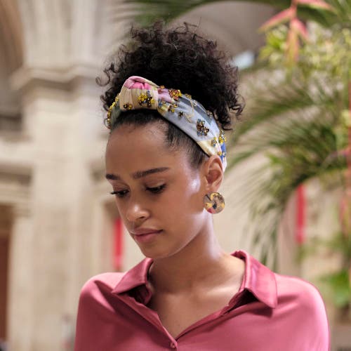 Lele Sadoughi The Met X Lele Knotted Klee Embellished Headband In Multi