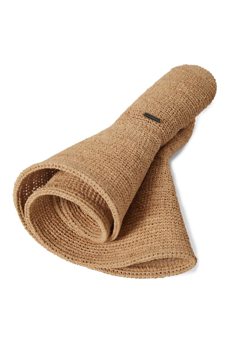 Helena Packable Straw Sun Hat, Alternate, color, TAN