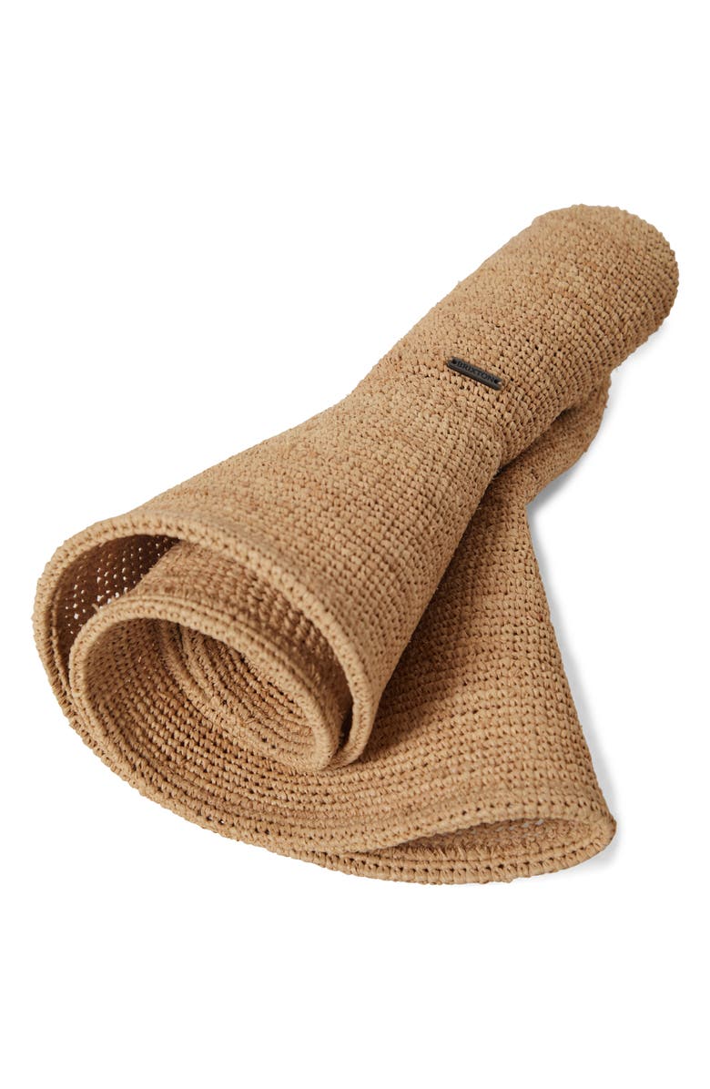 Brixton Helena Packable Straw Sun Hat, Alternate, color, Tan
