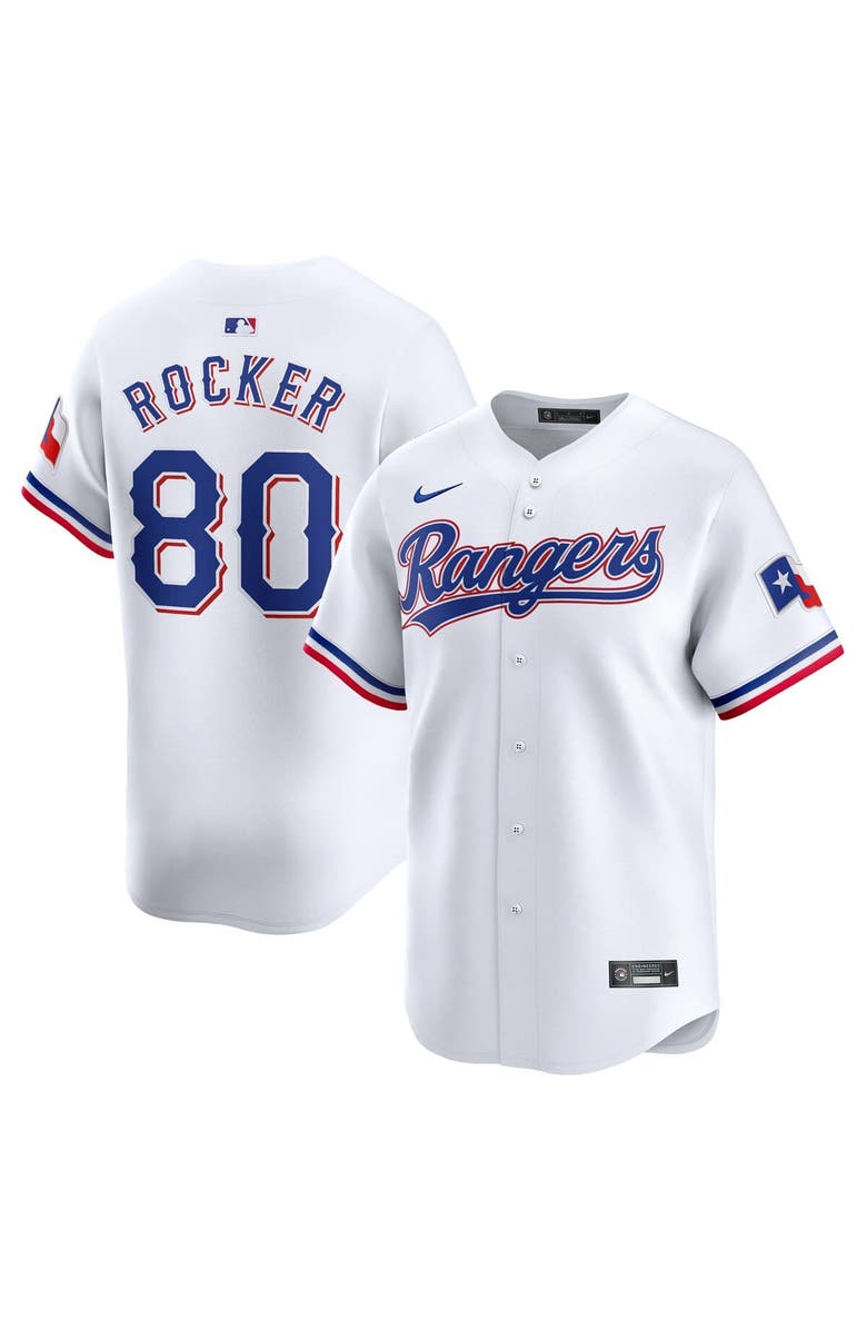 Nike Men's Nike Kumar Rocker White Texas Rangers Home Limited Player Jersey, Main, color, White