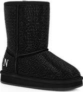 PHILIPP PLEIN Fake Suede Winter Boots Strass Women