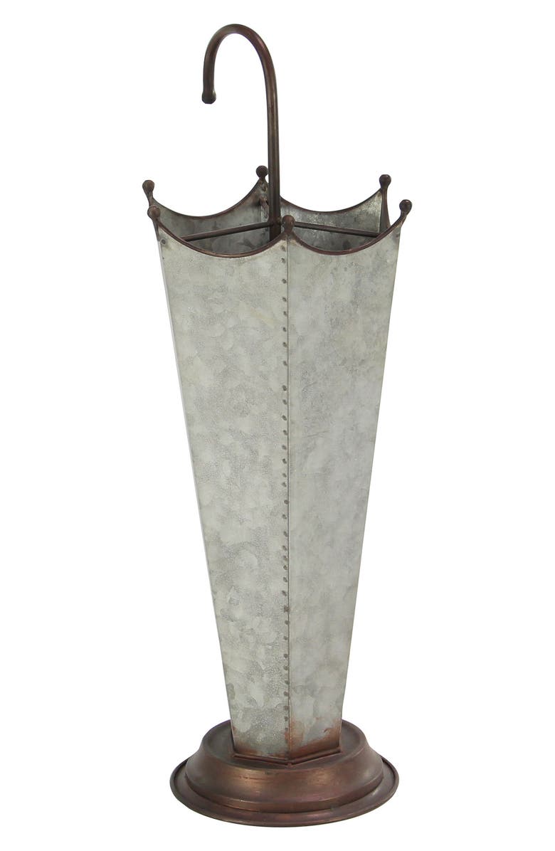 SONOMA SAGE HOME Gray Metal Farmhouse Storage Basket with Metal Handle, Alternate, color, 