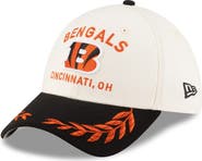 New Era Men's New Era Cream/Black Cincinnati Bengals 2025 NFL Draft 39THIRTY Flex Hat