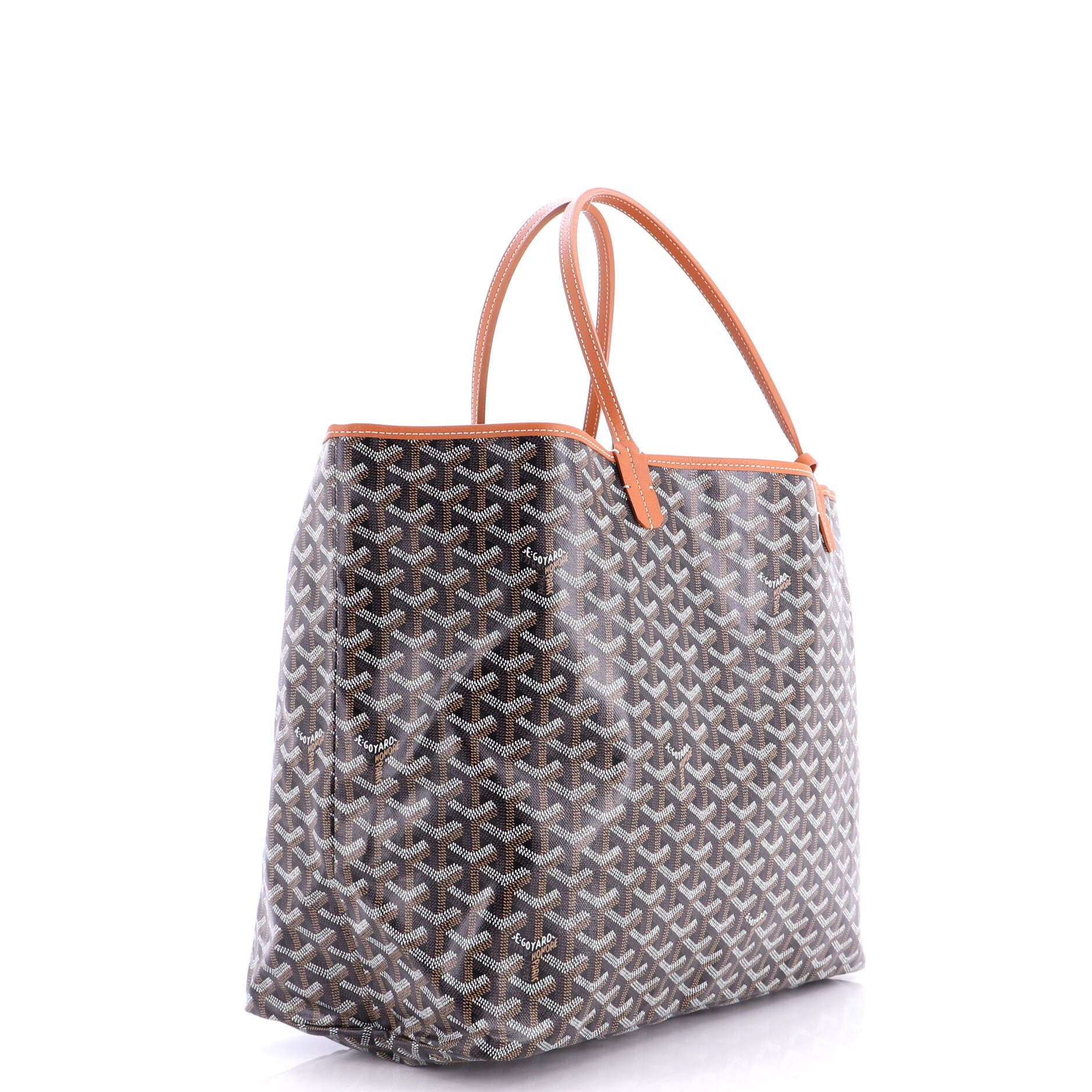 Pre-Owned Goyard Saint Louis Tote Coated Canvas GM, Alternate, color, Brown