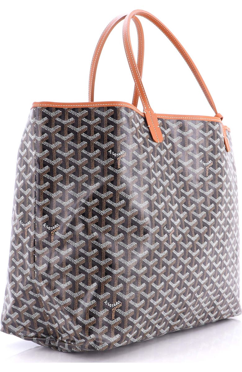 Pre-Owned Goyard Saint Louis Tote Coated Canvas GM, Alternate, color, Brown
