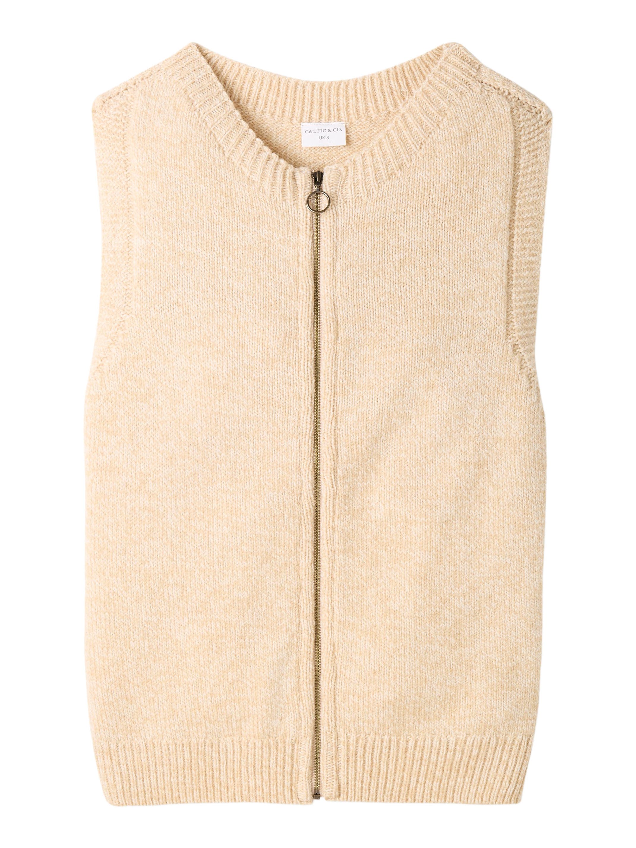 Zip Through Sleeveless Cardigan - image 2