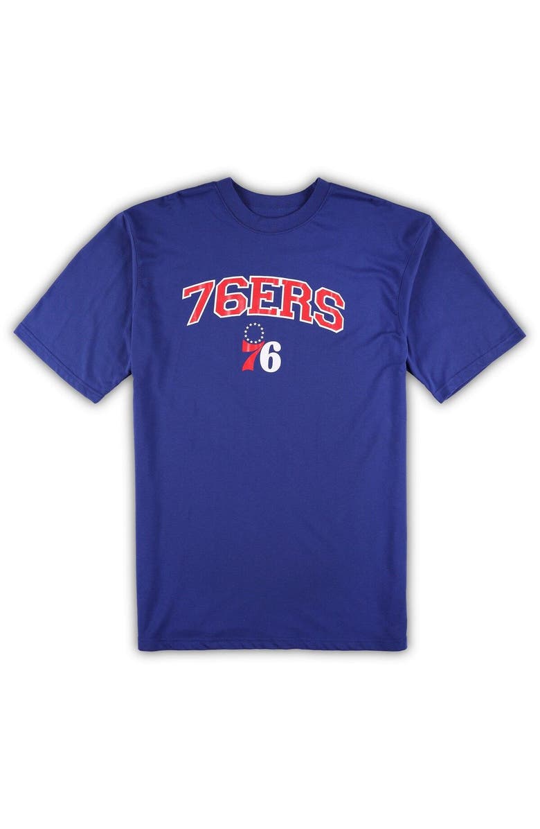 CONCEPTS SPORT Men's Concepts Sport Royal/Heather Gray Philadelphia 76ers Big & Tall T-Shirt and Pajama Pants Sleep Set, Alternate, color, Royal