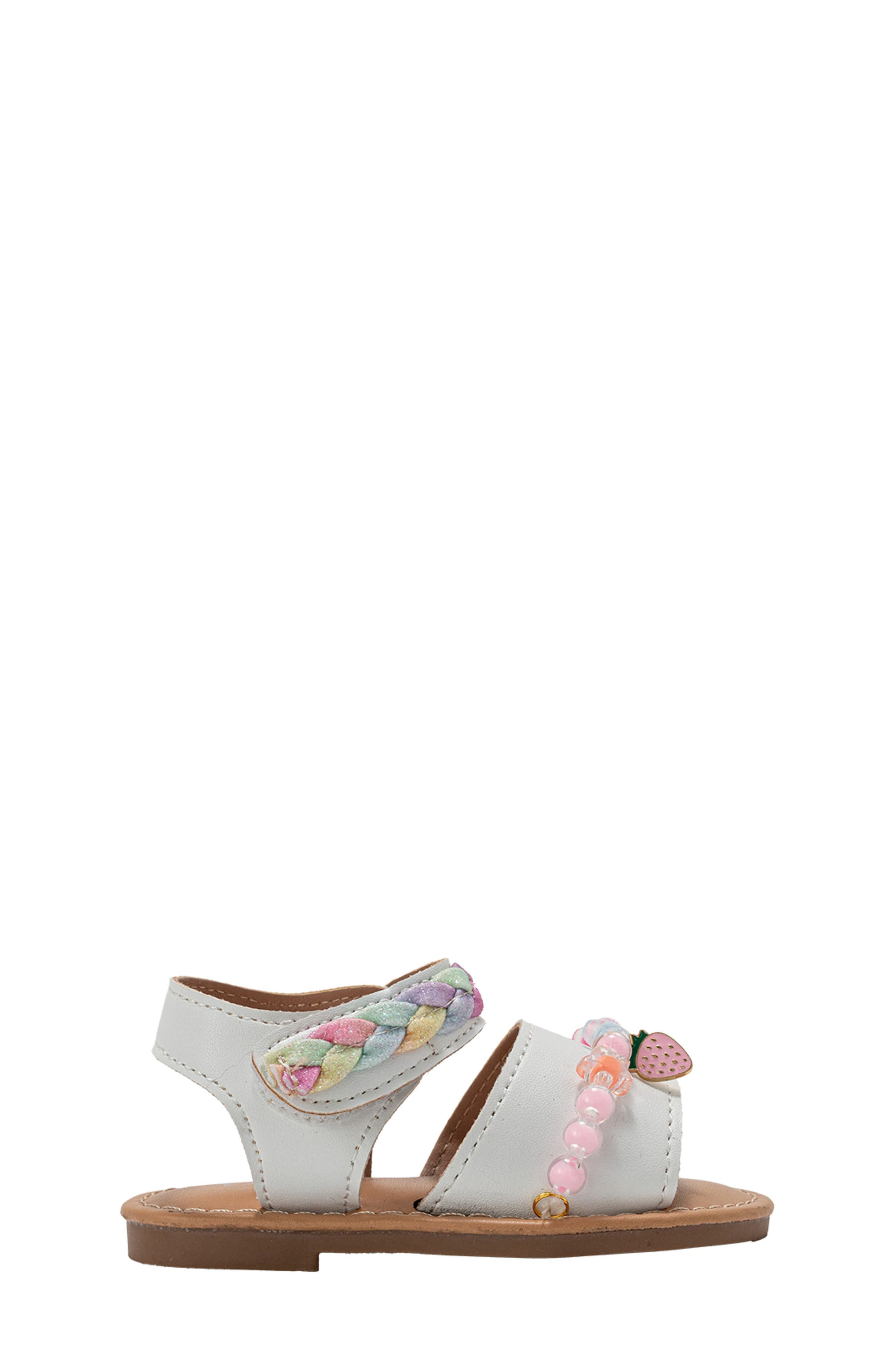 bebe Selah Sandal, Alternate, color, White