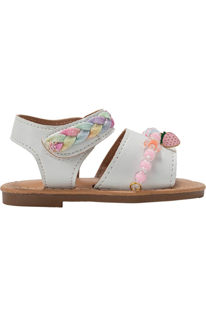 bebe Selah Sandal, Alternate, color, White