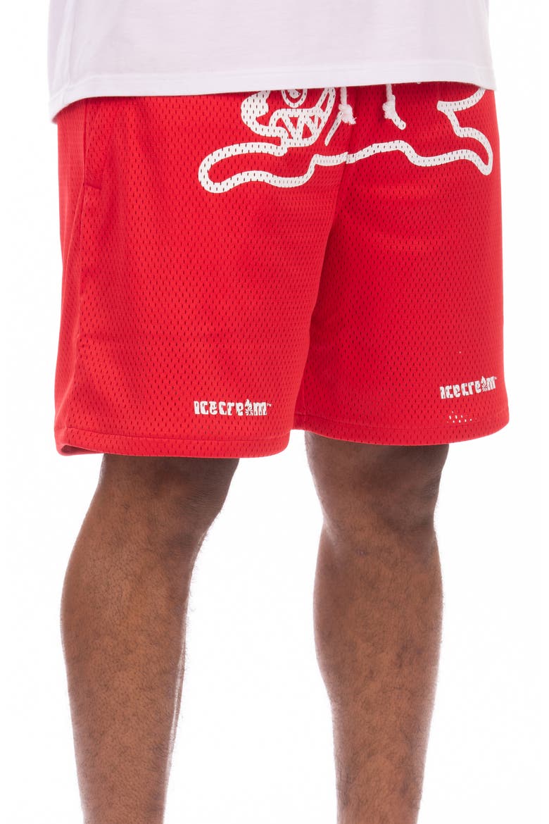 Slurpee Mesh Shorts, Alternate, color, SALSA