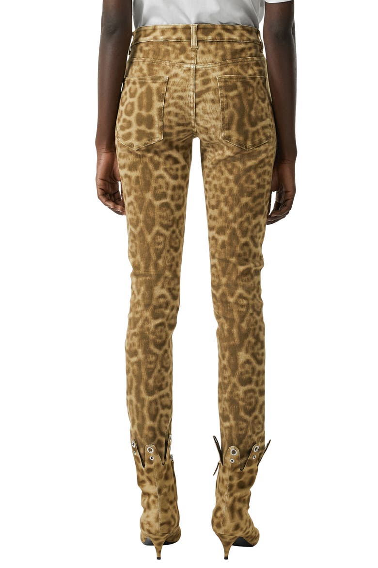 Leopard Print Skinny Jeans, Alternate, color, BEIGE IP PTTN