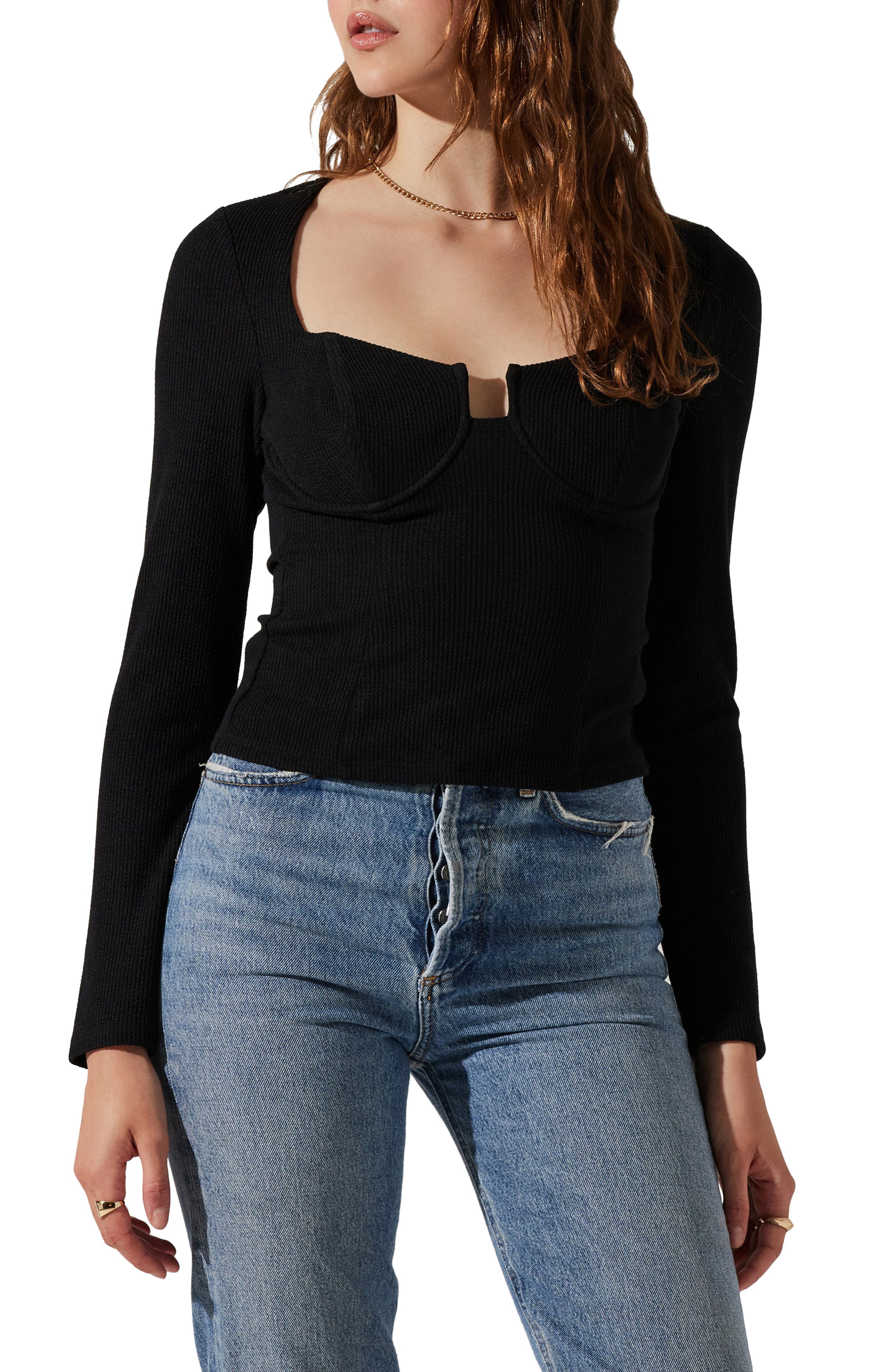 ASTR the Label Bustier Rib Top