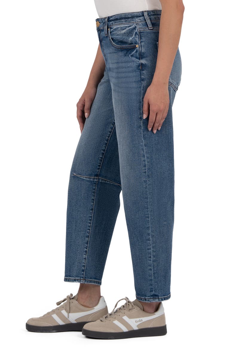Ashley High Waist Slouchy Barrel Leg Jeans, Alternate, color, IMPROVING