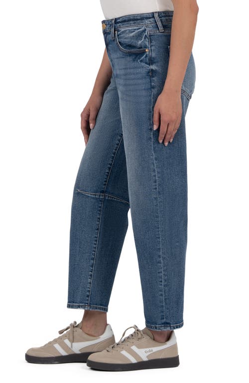 Kut From The Kloth Ashley High Waist Slouchy Barrel Leg Jeans In Blue