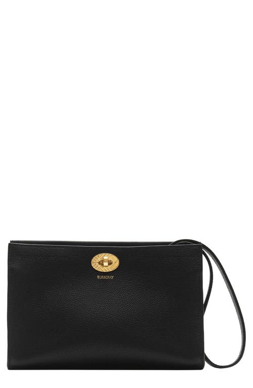 Burberry Cotswolds Leather Wristlet Pouchette