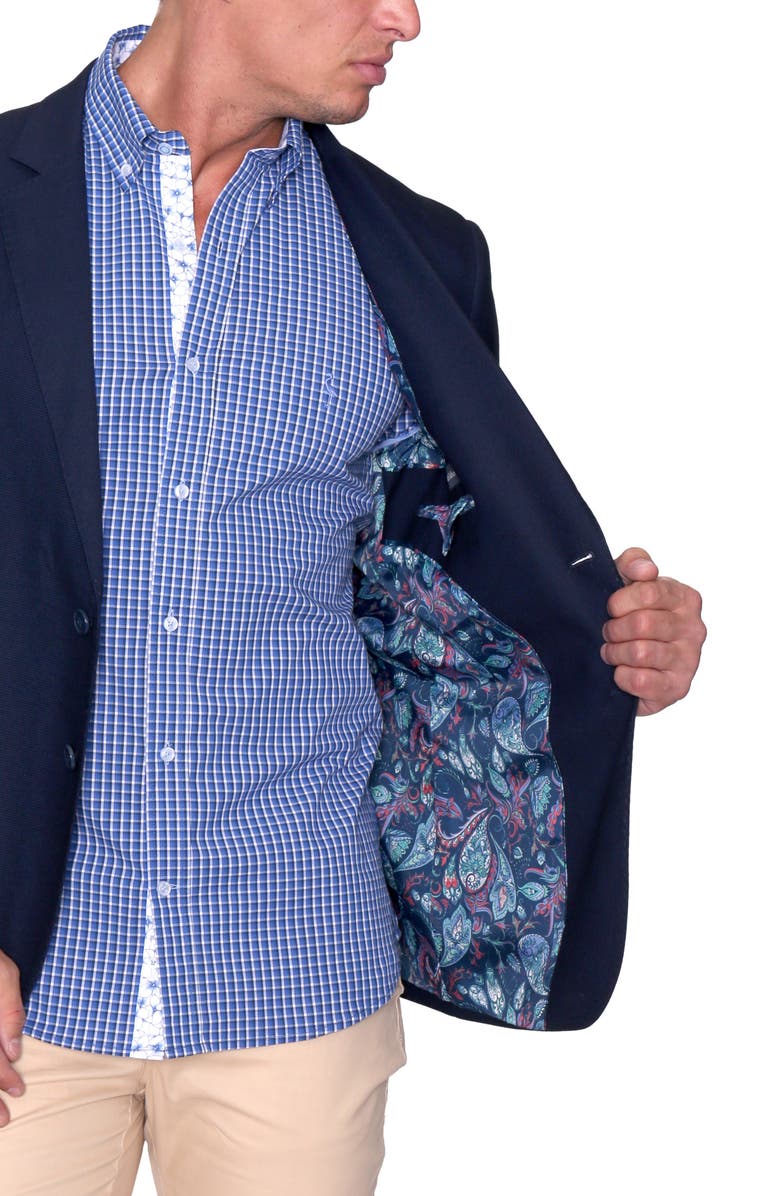 TailorByrd Classic Textured Sportcoat, Alternate, color, Navy