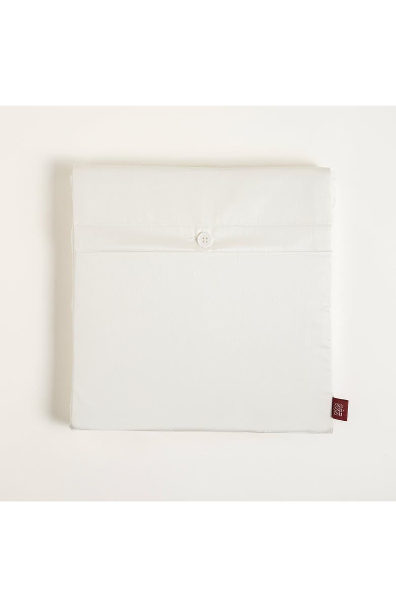 Zsa Zsa Zsu Solid 300 Tc King Size 100% Cotton Satin Flat Sheet 102X110 In, Alternate, color, Ecru